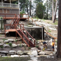 Stairs and Deck to Access Garden