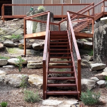 Stairs and Deck to Access Garden