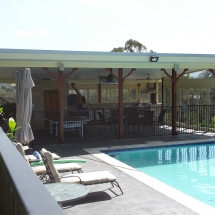 Outdoor Entertainment Area with pizza oven and bbq